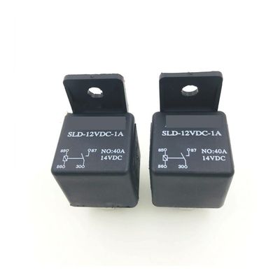 VWWJCCRO 10 pcs DC12V 40A Black Relay 4 PIN Automotive Car Truck Boat Relays SLD-12VDC-1A Normally Open Relay
