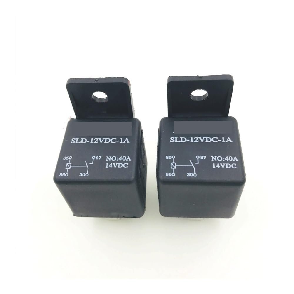 VWWJCCRO 10 pcs DC12V 40A Black Relay 4 PIN Automotive Car Truck Boat Relays SLD-12VDC-1A Normally Open Relay