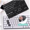 English Replacement Keyboard Stickers, 1 Sheet, Black PVC view 4