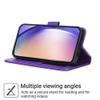 SEHEYA Flip Case for iPhone 16, Glitter PU Leather with Magnetic Diamond Clasp, Stand Function and Card Slots, Purple view 4