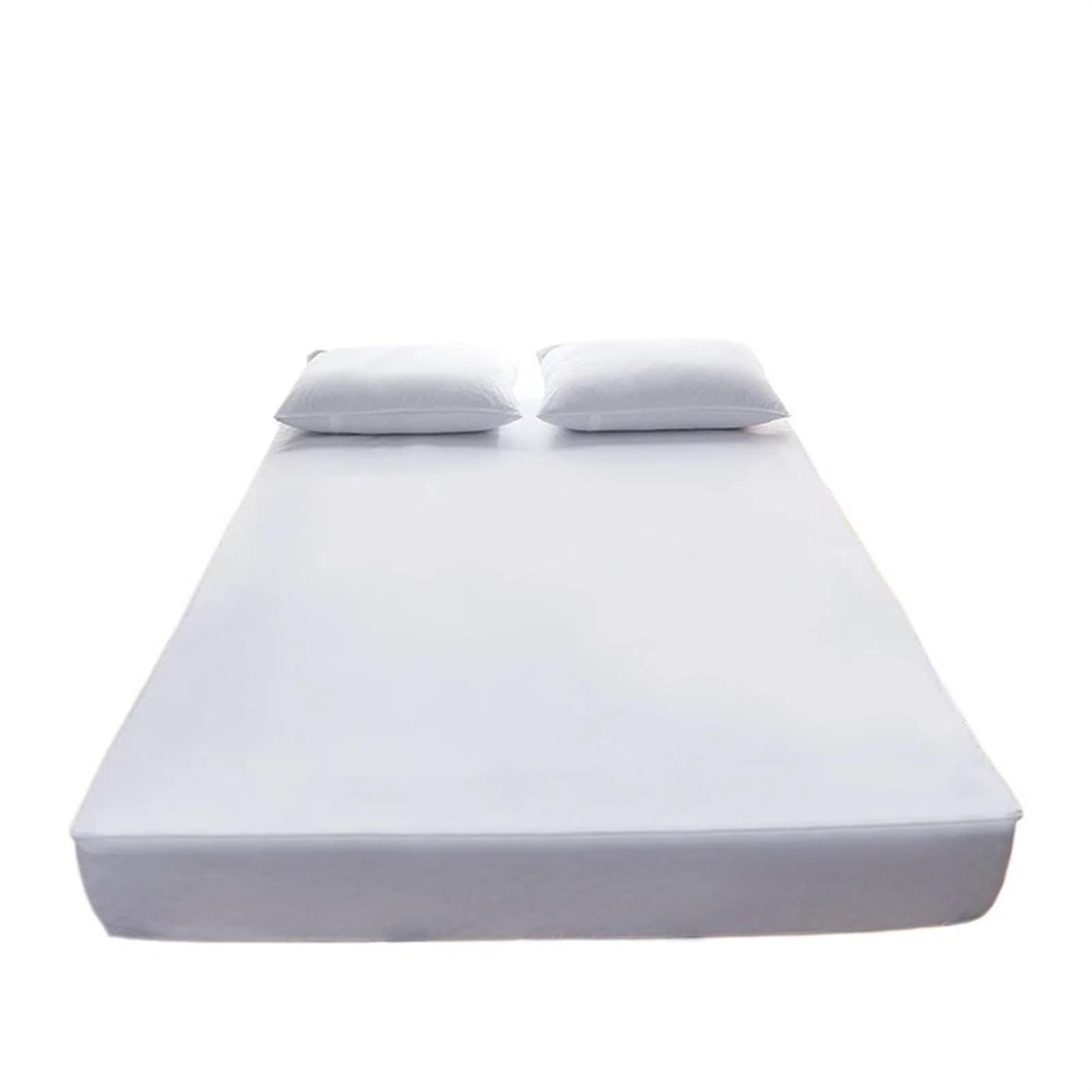 Waterproof Mattress Cover with Zipper, 6-Sided, Quilted Queen Fitted Sheet, 4, 160 x 200 x 15 cm, 1 pc