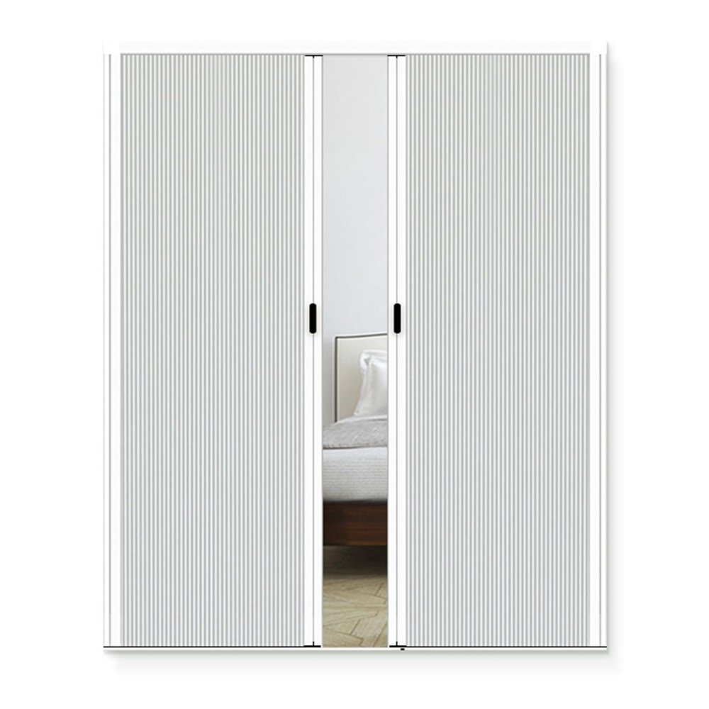 Interior Honeycomb Folding Door, Invisible Design for Large Open Spaces, Easy No-Drill Installation for Kitchen and Bathroom