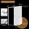 Interior Honeycomb Folding Door, Invisible Design for Large Open Spaces, Easy No-Drill Installation for Kitchen and Bathroom view 3