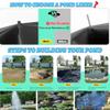 HIFRQVVC Garden Fish Pond Liner Underlay, HDPE Pond Liner, Black, Flexible, Durable, Waterproof, Tear-Resistant (7 × 18 m) view 2