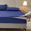 Luxury Breathable Mattress Cover, Customizable Size, Washable Mattress Protector, Blue, 120 x 200 + 25 cm view 2