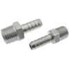 RVBLRDSE 1-Piece 10 mm Hose Barb, 1/2" BSP Male Thread, 304 Stainless Steel High-Pressure Pipe Fitting view 3