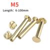 JgYiAngBq Bookbinding Screws, Brass-Plated, M5 x 25 mm, 10 Pieces view 2