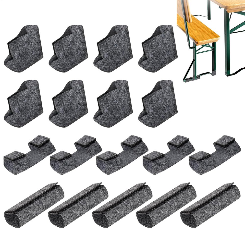 Felt Furniture Leg Protectors, 7.48 x 1.97 x 0.78 in, Anti-Slip