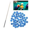 plplaaoo Leather Replacement Billiard Cue Tips, 50-Piece Set, 9 mm view 3