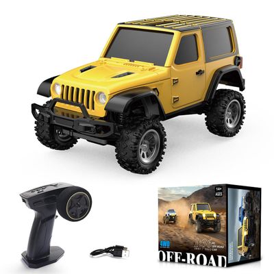 ExploTex 1:36 2.4 GHz 4WD RC Off-Road Model Car with Realistic LED Lights, RTR