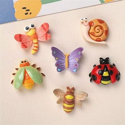 3D Insect Refrigerator Magnets, Set of 6