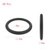 Fluoroelastomer Rubber O-Rings, Metric, Black, 5,611.2 mm × 9,214.8 mm × 1.8 mm, 20 pcs (8 mm × 11.6 mm × 1.8 mm) view 2