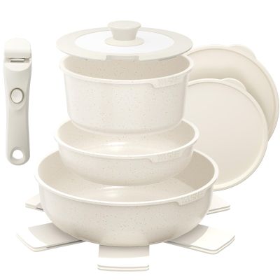YASHE 9-Piece Cookware Set, Induction, PTFE- and PFAS-Free