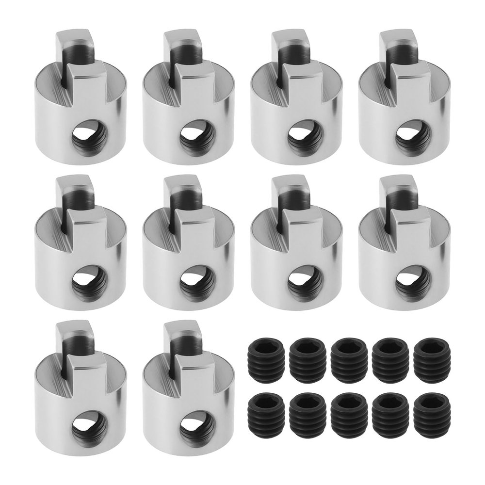OTOTEC 10-Piece Stainless Steel Drive Dog Propeller Adapter Set for 3 mm RC Boat Shafts