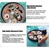 Floating Pool Tray, Rattan, Waterproof Breakfast Tray, Rectangle Black view 3