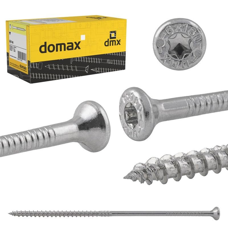 DMX Torx Wood Screws 6 x 100 mm, 100-Piece Set
