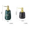 DQZRTUECA Ceramic Refillable Soap Dispenser with Marble Texture and Gold Pump, White, Small view 2