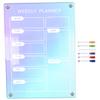 FUNOMOCYA Magnetic Acrylic Dry-Erase Refrigerator Weekly Planner view 1