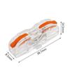 50-Piece Mini Fast Cable Connector Terminal Block 222, Universal Compact Push-In Spring Wire Connector (221-T) view 2