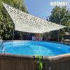 HQQMNY Camouflage Net, 3 m x 8 m, 210D Oxford Fabric, Beige view 4