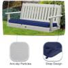 AZMAHT Outdoor Garden Bench Cushion, Washable Waterproof Cover, Army Green, 40 x 40 x 5 cm view 4
