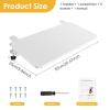 HAVVMK Desk Extension Tray, 52 x 25 cm Armrest Support, 90° Folding Keyboard Tray, Clamp-On view 3