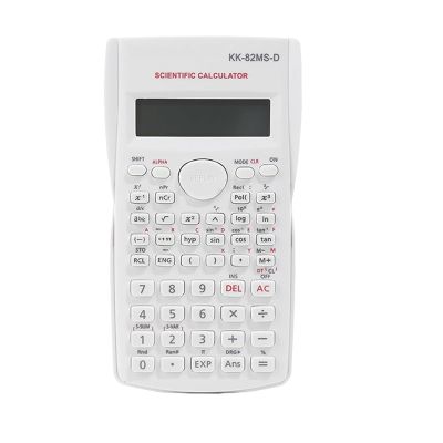 KK-82MS-B/KK-82MS-D Portable Scientific Calculator for Engineering, with 4.4-Inch LCD, Professional Notepad Calculator for Office and School (White)