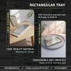 304 Stainless Steel Leak Catch Pan, 0.8 mm, for Air Conditioners and Oil Changes, 40 x 20 cm view 3