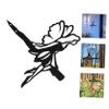 Toyvian Black Wrought-Iron Fairy Garden Stake, Weather-Resistant view 3