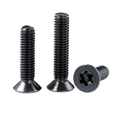 10 M6 x 35 mm Black 304 Stainless Steel Security Pin Torx Countersunk Screws