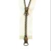 2-Way Separating Metal Zipper, Antique Brass, 2MB__102 (Natural White, 20 cm) view 1
