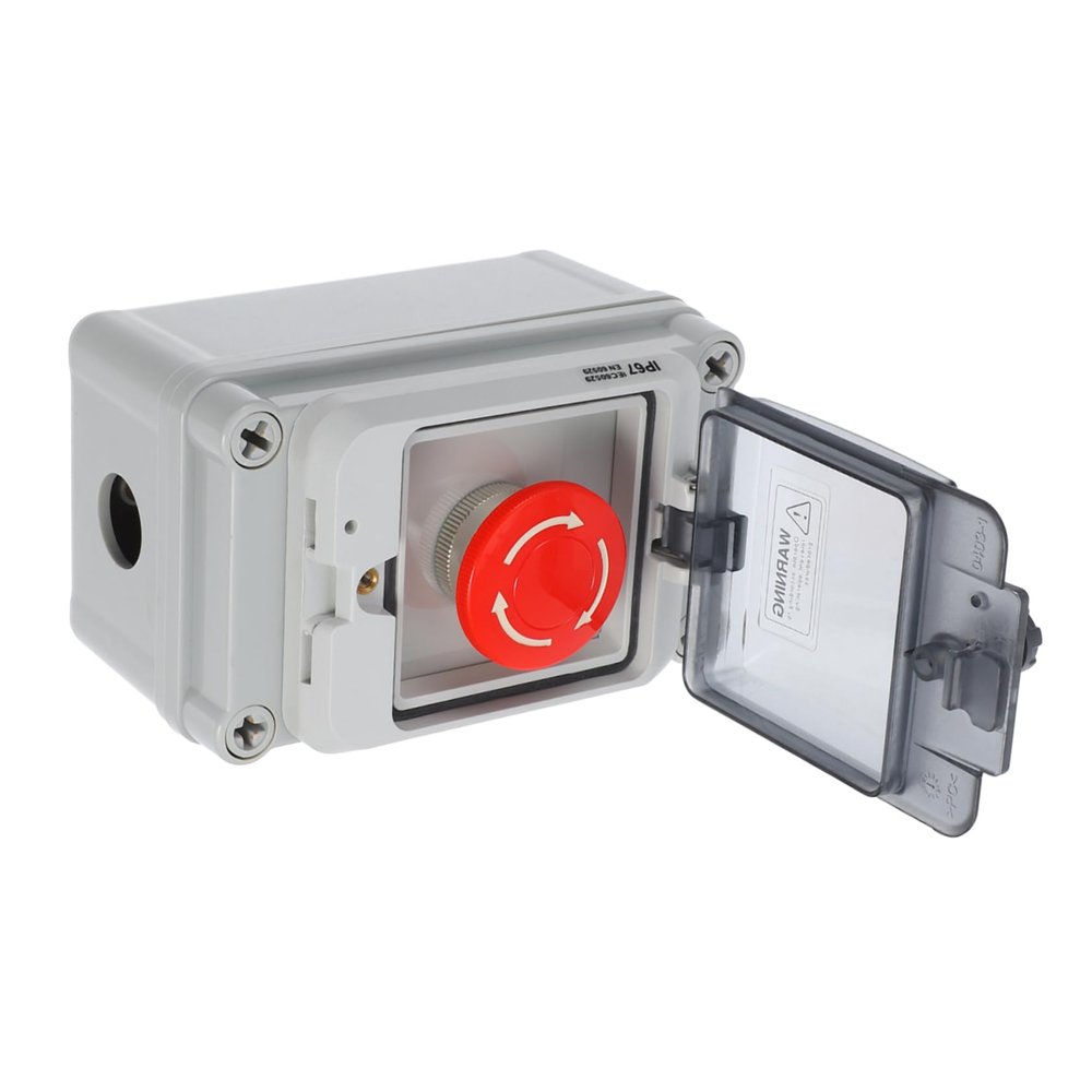 Outdoor Push-Button Box with Plastic Cover