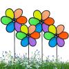 Outdoor Wind Spinners, 4-Piece Multicolored Rotating Sculpture view 1