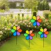Outdoor Wind Spinners, 4-Piece Multicolored Rotating Sculpture view 2