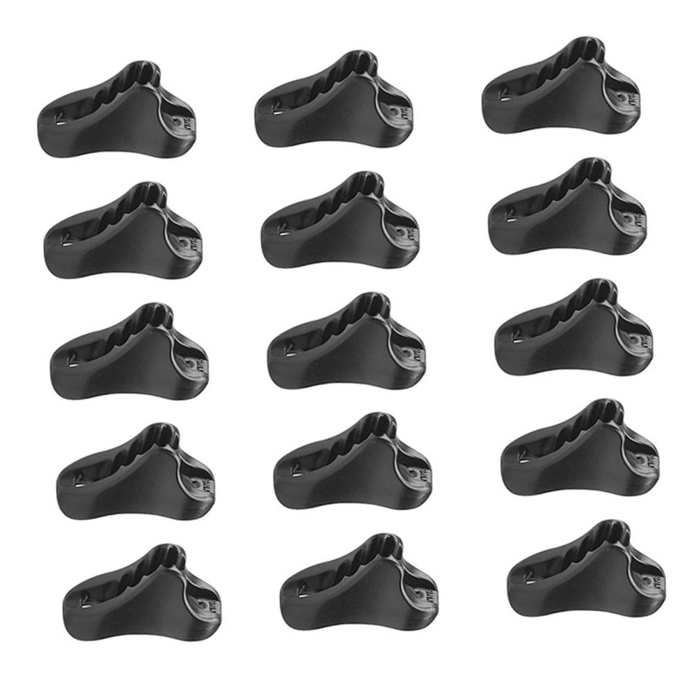 Camping Tent Guyline Buckles, 50-Piece Black Plastic Set