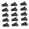 Camping Tent Guyline Buckles, 50-Piece Black Plastic Set view 1