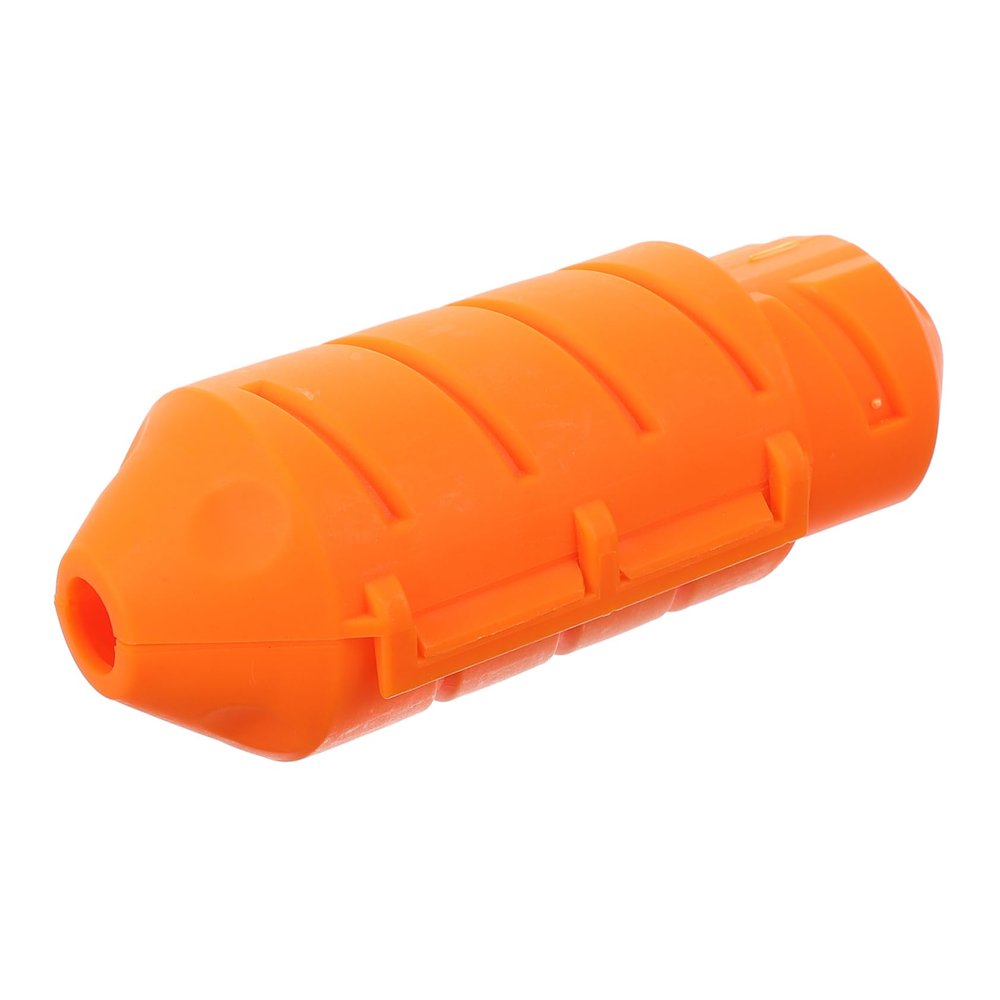 Weather-Resistant Orange Plastic Connection Box for Outdoor Use