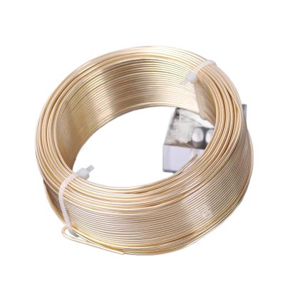 UJEDFHV Aluminum Wire, 1 Large Roll, 0.8/1.0/1.5/2.0/2.5/3.0 mm, Soft Aluminum Craft Wire for Jewelry Making and DIY, Aqua Gold, 2.5 mm (19 m)