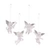 4-Pack Crystal-Look Angel Ornaments for Christmas Trees view 1