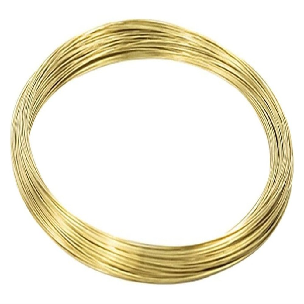 Brass Wire, 0.3–0.6 mm Diameter, 10 m Length, for Crafts, Jewelry Design, and Electrical Engineering (0.3 mm)