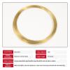 Brass Wire, 0.3–0.6 mm Diameter, 10 m Length, for Crafts, Jewelry Design, and Electrical Engineering (0.3 mm) view 4