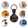 Apple AirTag Case with Keychain, Yorkie Puppy Print view 3