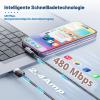 Short 90° iPhone Charging Cable, 3-Pack (0.3 m + 0.3 m + 0.15 m) view 3