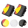 Toddmomy 4-Piece Referee Kit with Red and Yellow Cards, Whistle, and Notebook view 3