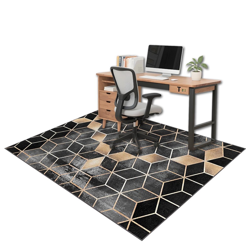 Office Chair Floor Mat for Hard Floors and Carpets, 120 x 180 cm