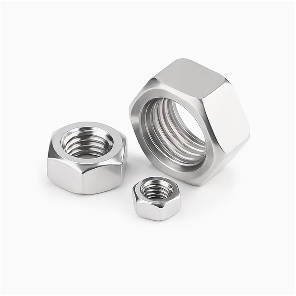 M48 Hex Nut, 48 mm, 304 Stainless Steel, 1 Pc.