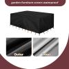 AOFOAE Outdoor Furniture Cover 390 x 395 x 85 cm, Black view 4