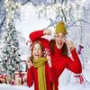 ASDCXZ Christmas Photography Backdrop, 8x6 ft, Winter Snow Landscape with Christmas Tree and Snowman view 4