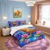 Homemissing Ocean Wave Flower Capybara Bedding Set, 135 x 200 cm view 2