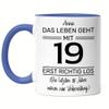 Kiddle-Design Personalized 19th Birthday Mug, Blue view 1